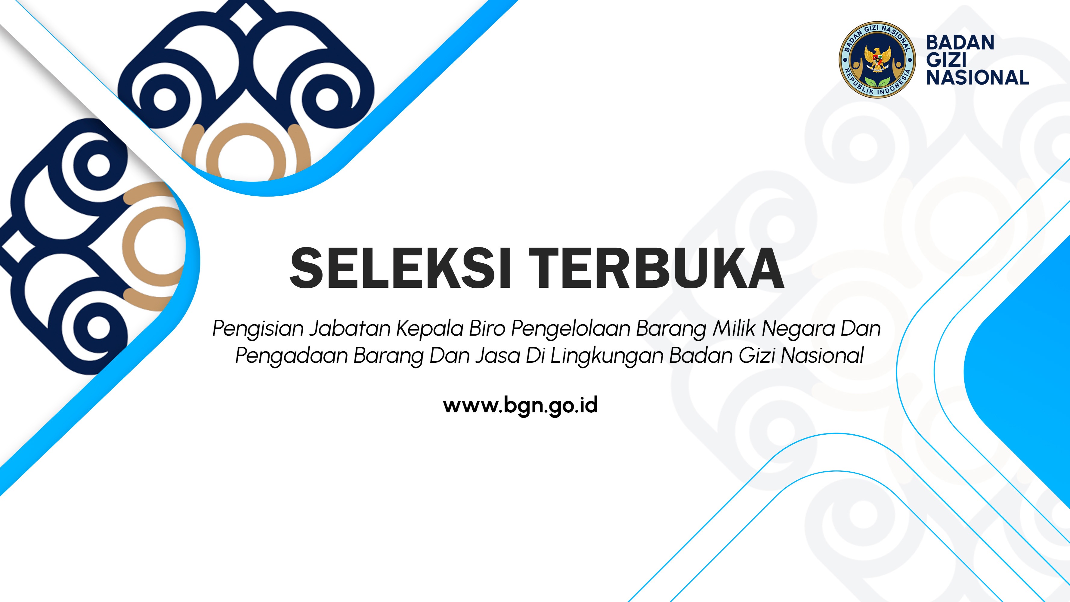 Seleksi Terbuka Pengisian Jabatan Kepala Biro Pengelolaan Barang Milik Negara Dan Pengadaan Barang Dan Jasa Di Lingkungan Badan Gizi Nasional Samosir